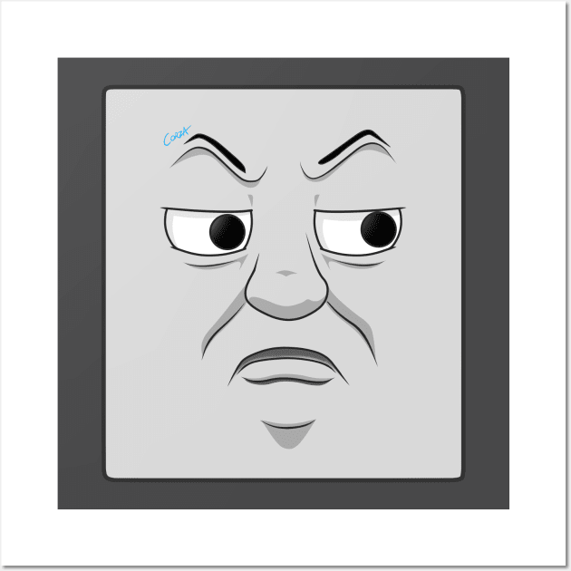 Diesel annoyed face Wall Art by corzamoon